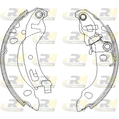 ROADHOUSE 4138.01 Ремкомплект барабанных колодок  для FIAT PANDA (169_) 1.2 (169AXF2A, 169AXF1A)