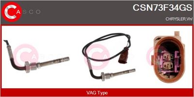 SENZOR TEMPERATURA GAZE EVACUARE