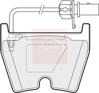 APEC Brake Pad Set, disc brake PAD1378