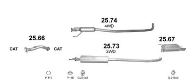 SISTEM DE ESAPAMENT POLMO POLMO00170
