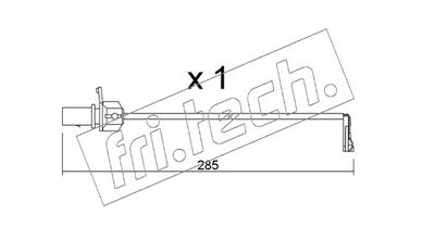 Výstražný kontakt, opotřebení obložení fri.tech. SU.345