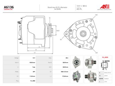 Dynamo AS-PL A6136