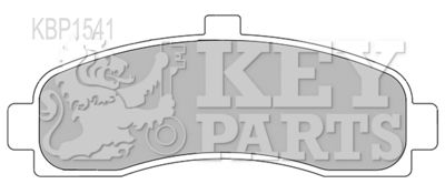 KEY PARTS KBP1541 Тормозные колодки и сигнализаторы  для NISSAN MICRA II (K11) 1.0 i 16V