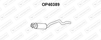 VENEPORTE OP40389 Глушитель выхлопных газов  для OPEL ASTRA F (T92) 1.8 i 16V (F19, M19)