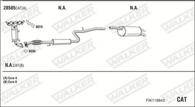 SISTEM DE ESAPAMENT WALKER FIK119843