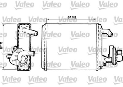 VALEO 811065 Радиатор печки  для FIAT PANDA (Фиат Панда)