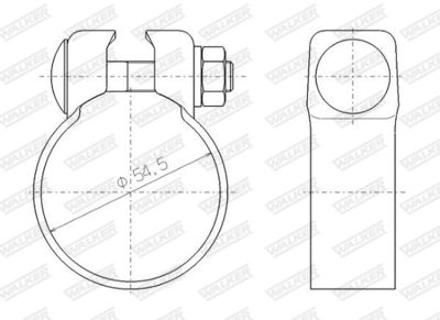 COLIER SISTEM DE ESAPAMENT WALKER 81990 8