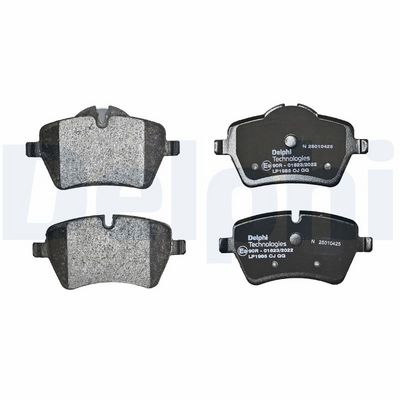 Remblokken set Voor (met een dempingskussen  met extra's), past: MINI (R50, R53), (R52), (R56), (R57), (R58), (R59), CLUBMAN (R55), CLUBVAN (R55), COUNTRYMAN (R60) 1.4-2.0D 06.01-10.16