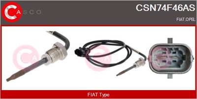 SENZOR TEMPERATURA GAZE EVACUARE