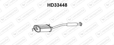 Предглушитель выхлопных газов VENEPORTE HD33448 для HONDA SHUTTLE