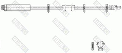 Тормозной шланг GIRLING 9002291 для AUTOBIANCHI Y10
