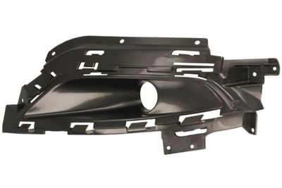 Halogen plug Voor Rechts (met dagrijlichten gaten, plastic, black-matt) past: CHRYSLER 200 05.14-12.16