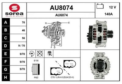 GENERATOR SNRA AU8074