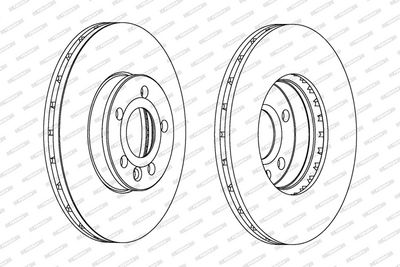 BREMSSCHEIBE FERODO DDF1559C 1