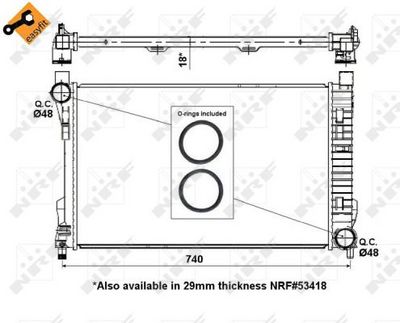 Radiator, engine cooling 55310