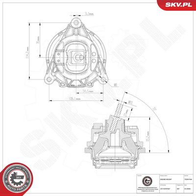 SUPORT MOTOR ESEN SKV 75SKV164 5