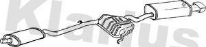 KLARIUS 270393 Глушитель выхлопных газов  для ALFA ROMEO 146 (930_) 1.8 i.e. 16V T.S. (930.B1A)
