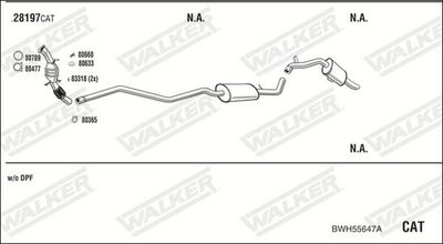 Изпускателна система WALKER BWH55647A