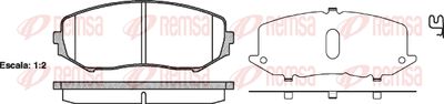 REMSA 1225.02 Тормозные колодки и сигнализаторы  для SUZUKI GRAND VITARA (Сузуки Гранд витара)