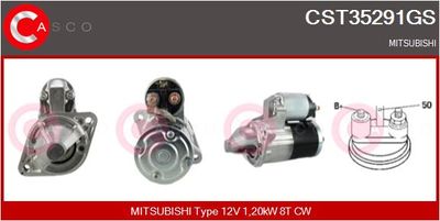 Стартер CASCO CST35291GS для MITSUBISHI L200
