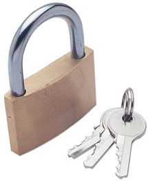 Laser Tools Brass Padlock 50mm