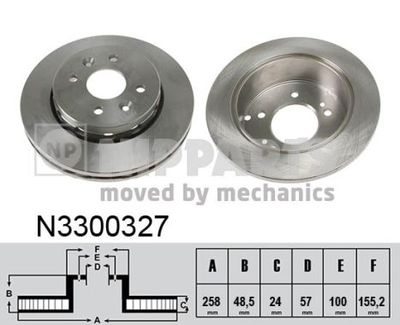 DISC FRANA NIPPARTS N3300327