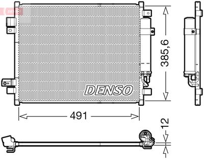DENSO DCN46034 Радиатор кондиционера  для NISSAN NOTE (Ниссан Ноте)