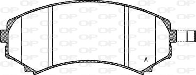 Комплект тормозных колодок, дисковый тормоз OPEN PARTS BPA0396.10 для ISUZU RODEO