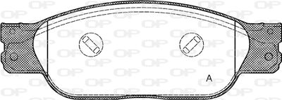 OPEN PARTS BPA0731.10 Тормозные колодки и сигнализаторы  для JAGUAR S-TYPE II (X200) 2.7 D