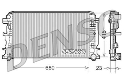 Радиатор, охлаждение двигателя DENSO DRM17018 для VW CRAFTER