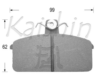 Комплект тормозных колодок, дисковый тормоз KAISHIN FK9056 для SANTANA PS10/ANIBAL