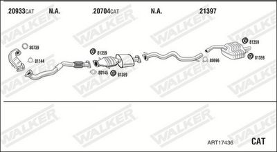 SISTEM DE ESAPAMENT WALKER ART17436