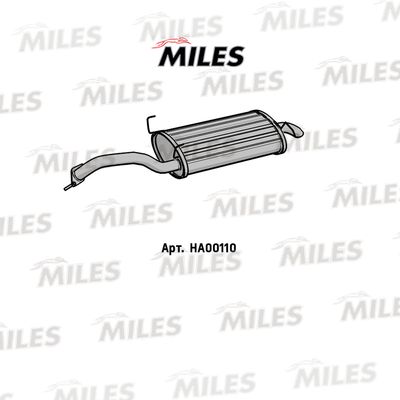 Глушитель выхлопных газов конечный MILES HA00110