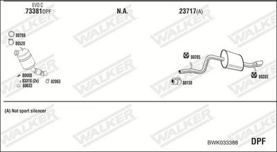 Изпускателна система WALKER BWK033388