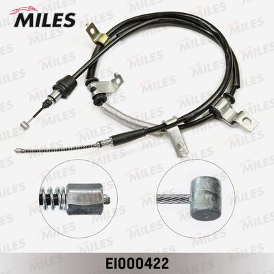 Тросик, cтояночный тормоз MILES EI000422 для HYUNDAI GETZ