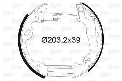 Комплект тормозных колодок VALEO 554857 для FORD FOCUS