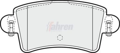 Fahren Brake Pad Set, disc brake FBP3057