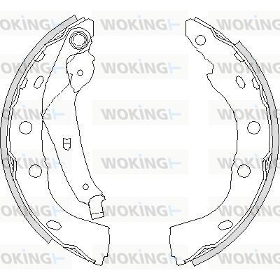 Комплект тормозных колодок WOKING Z4195.00 для SUZUKI SWIFT
