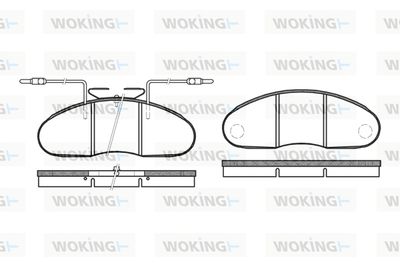 WOKING P1483.12 Тормозные колодки и сигнализаторы для NISSAN TRADE c бортовой платформой/ходовая часть 2.7 TD WOKING P1483.12 Тормозные колодки и сигнализаторы для NISSAN TRADE c бортовой платформой/ходовая часть 2.7 TD