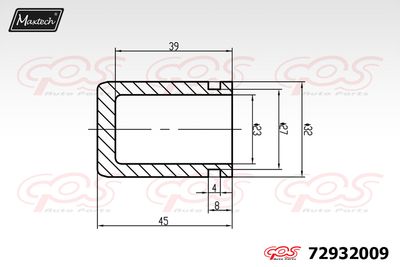 Поршень, корпус скобы тормоза MAXTECH 72932009 для TOYOTA CAMRY