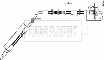 Brake Hose Borg & Beck BBH8210