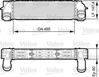 VALEO 818252 Интеркулер  для BMW X4 (Бмв X4)
