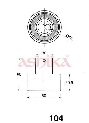 MECANISM TENSIONARE CUREA DISTRIBUTIE ASHIKA 4501104 1