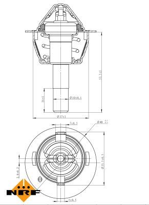 THERMOSTAT KüHLMITTEL NRF 725189 6