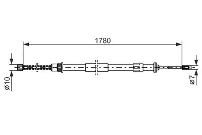 SEILZUG FESTSTELLBREMSE BOSCH 1987477486 4