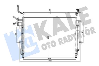 KALE OTO RADYATÖR 358065 Радиатор кондиционера  для LAND ROVER RANGE ROVER SPORT I (L320) 3.0 D 4x4
