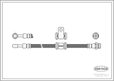Тормозной шланг CORTECO 19032767 для TRIUMPH ACCLAIM