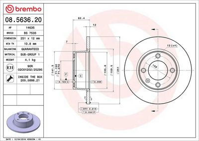 DISC FRANA BREMBO 08563620 1