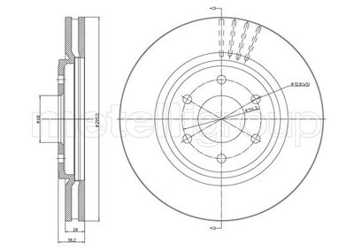 Brake Disc 23-1580C