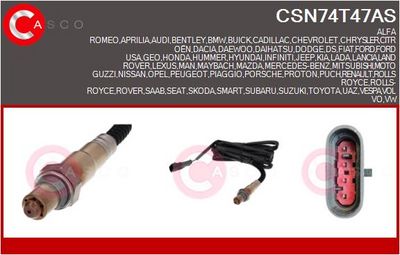 SONDA LAMBDA CASCO CSN74T47AS